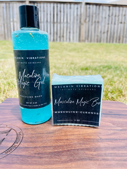 MASCULINE MAGIC BAR AND SHOWER GEL COLLECTION SET