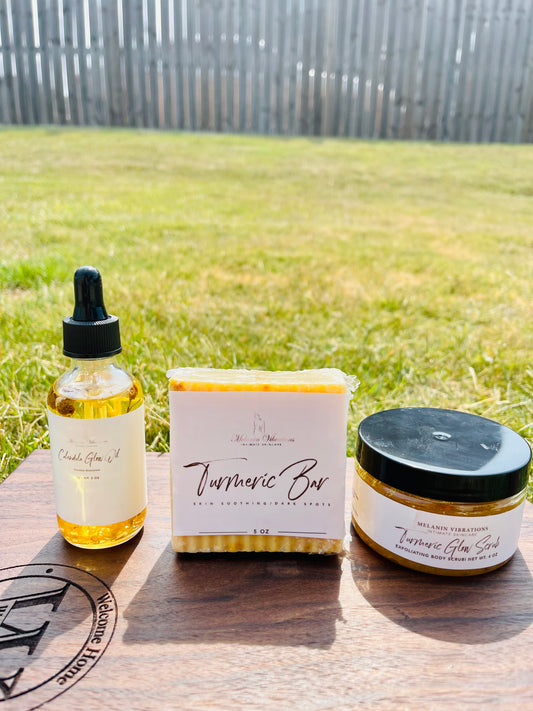 Turmeric Exfoliate, Heal & Glow kit Gift Set